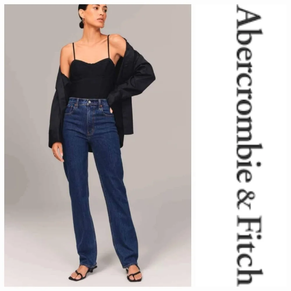NWT Abercrombie & Fitch Women's 90's Straight Jeans 6L - Picture 1 of 6
